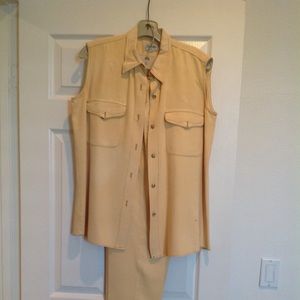 Casual Sleeveless suit